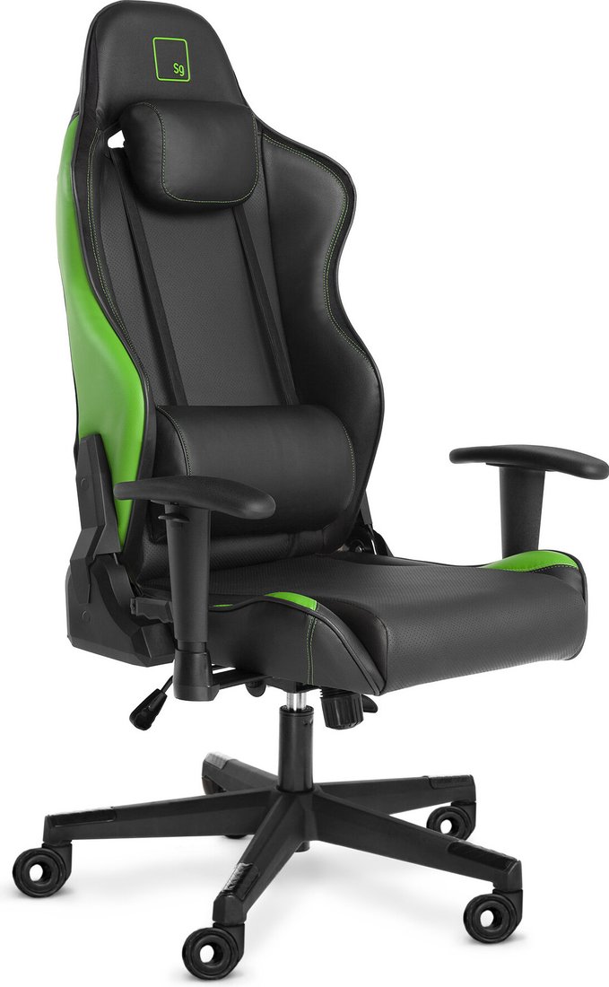

Игровое (геймерское) кресло Warp SG (черный/зеленый)