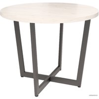 Кухонный стол Millwood Лофт Орлеан Light 110 (36 мм, белый крафт/черный)