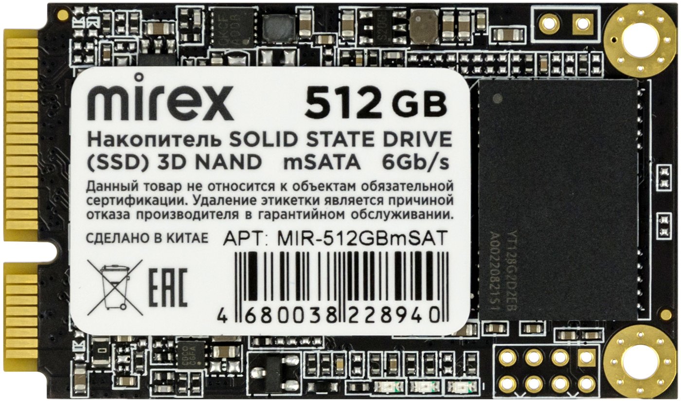 

SSD Mirex 512GB MIR-512GBmSAT