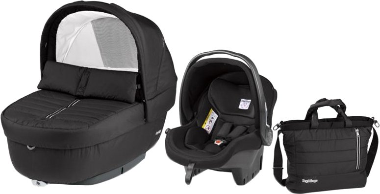 

Люлька без шасси Peg Perego Set Elite Breeze (люлька, автокресло, сумка, черный)