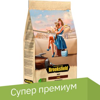 Сухой корм для кошек Brooksfield Adult Cat Large Beef с говядиной и рисом 6 кг