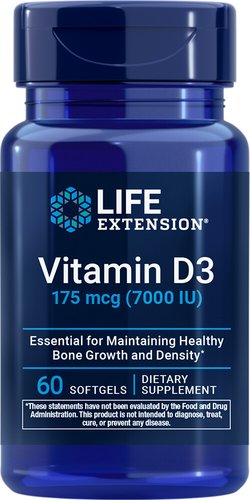 Витамин Life Extension Vitamin D3 175 mcg 7000 IU (60 капсул)