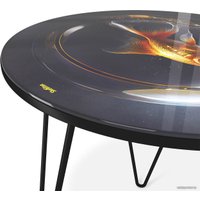 Журнальный столик Sheffilton SHT-CT27 (лунная ночь/черный муар)