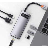 Док-станция Baseus Metal Gleam Series 6-in-1 Multifunctional USB Type C CAHUB-CW0G
