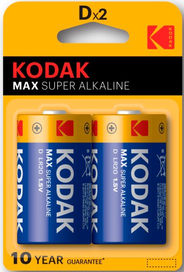 

Батарейка Kodak МАХ LR20-2BL KD-2 30952843-RU1