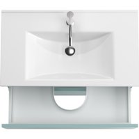  ЗОВ Тумба под умывальник со столешницей Лира 90 (адриатик/белая столешница)