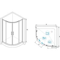 Душевой уголок RGW HO-51 03065199-11 90x90 (хром/прозрачное стекло)