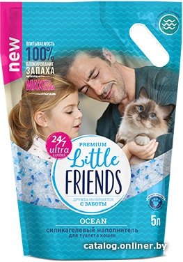 Наполнитель для туалета Little Friends Ocean 5 л