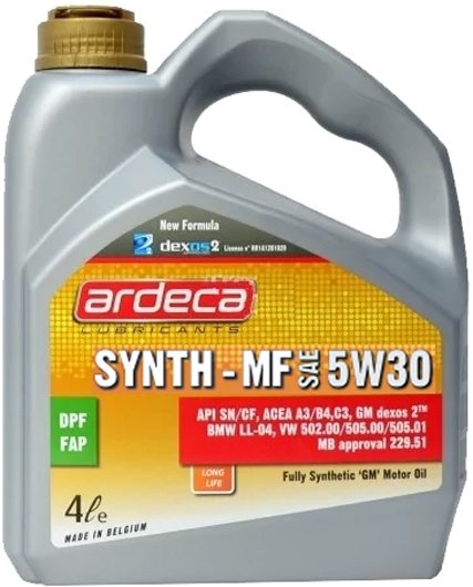 

Моторное масло Ardeca SYNTH-MF 5W-30 4л