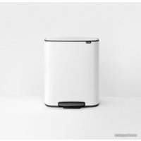 Система сортировки мусора Brabantia Bo Pedal Bin 2 x 30 л (белый)