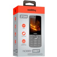 Кнопочный телефон Nobby 330T (черный/серый)