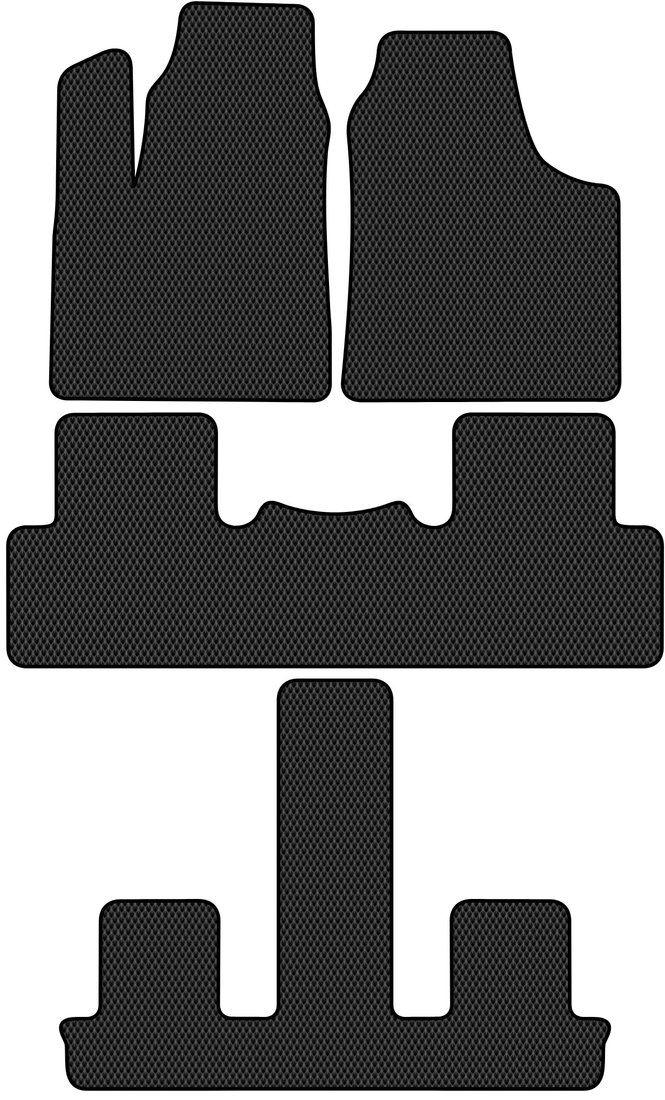 

Комплект ковриков для авто Alicosta Aito M7 I (suv / Гибрид) 2022 - Н.В. +3 ряд (черный, ромб)
