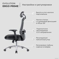 Офисное кресло Evolution ERGO Prime Black (черный)