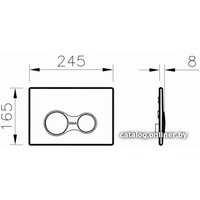 Панель смыва Vitra Sirius 740-0411 (черный матовый)