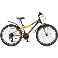 Велосипед Stels Navigator 410 V 24 21-sp V010 2020 (черный/желтый)