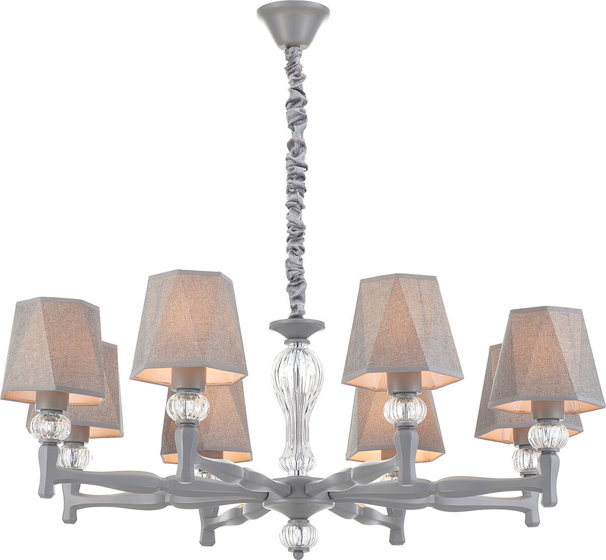 

Подвесная люстра Escada Arcadia 672/8S E27*60W Grey