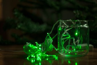 Светодиодная гирлянда Огоньки Диод 007 50 LED 5 м (зеленый)