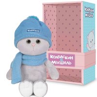 Классическая игрушка Колбаскин & Мышель Колбаскин в голубой шапочке и шарфике MT-MRT-КМ-0320242-20