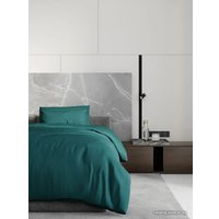 1.5-спальный комплект постельного белья Loon Emily (1.5-спальный, наволочка 70x70, темно-бирюзовый)