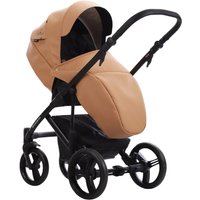 Универсальная коляска BEBETTO Magnum Light SE Pro (2 в 1, 04 рыжая кожа/черная рама)