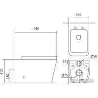 Унитаз приставной Aquatek Либра AQ1908N-00