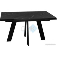 Кухонный стол DikLine SKM140 Black (мрамор блэк)