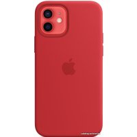 Чехол для телефона Apple MagSafe Silicone Case для iPhone 12/12 Pro (красный)