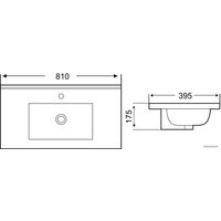 Умывальник WeltWasser Deilbach 7517-80