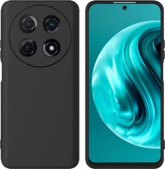 Чехол для телефона KST Silicone Cover для Huawei Nova 12i (черный, с закрытым низом)