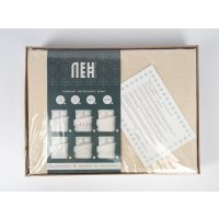 2-спальный комплект постельного белья с евро простыней Блакiтны лён Макау колер 50х70 4902 651001 Евро