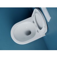 Унитаз подвесной Ceramica Nova Vogue CN4008T (белый, с креплением и сиденьем)