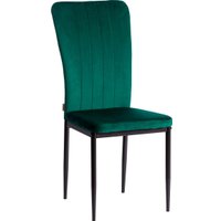 Стул TetChair Verter металл/флок 41x52x95 (зеленый HLR56/черный)