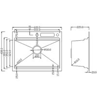 Кухонная мойка Roxen Stage 560250-60