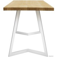 Кухонный стол Buro7 Уиллис 110 (классика, дуб натуральный/белый)