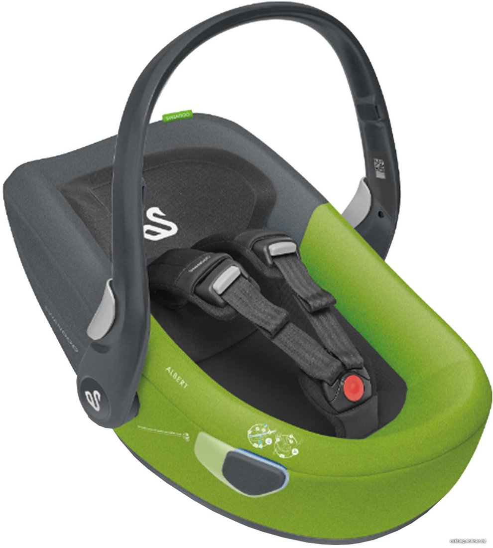 Детское автокресло Swandoo Albert (без базы, lime/sesame grey)
