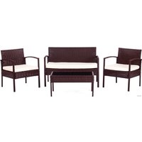 Набор садовой мебели TetChair Лаундж сет mod. 210000 (коричневый/DB-02 бежевый)