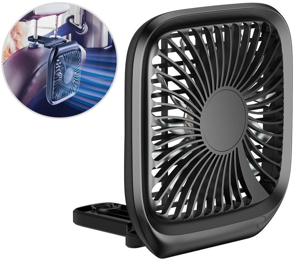 

Вентилятор Baseus Foldable Vehicle-mounted Backseat Fan (черный)
