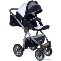 Универсальная коляска Expander Mondo Grey Line (2 в 1, 09 темно-синий/белый)