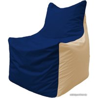 Кресло-мешок Flagman Фокс Ф2.1-42 (синий темный/бежевый)