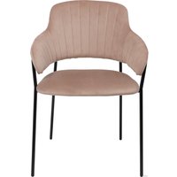 Стул с подлокотниками Алвест AV 448 (латте бархат/черный)