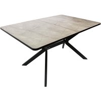 Кухонный стол ВВР Миллер (каспий бронзовый/черный №7, пластик 120-160/80)