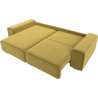 Угловой диван Лига диванов Лига-029 левый 121922L (микровельвет желтый)
