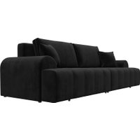 Диван Лига диванов Лига-080 131119 (велюр Seven 35 черный)