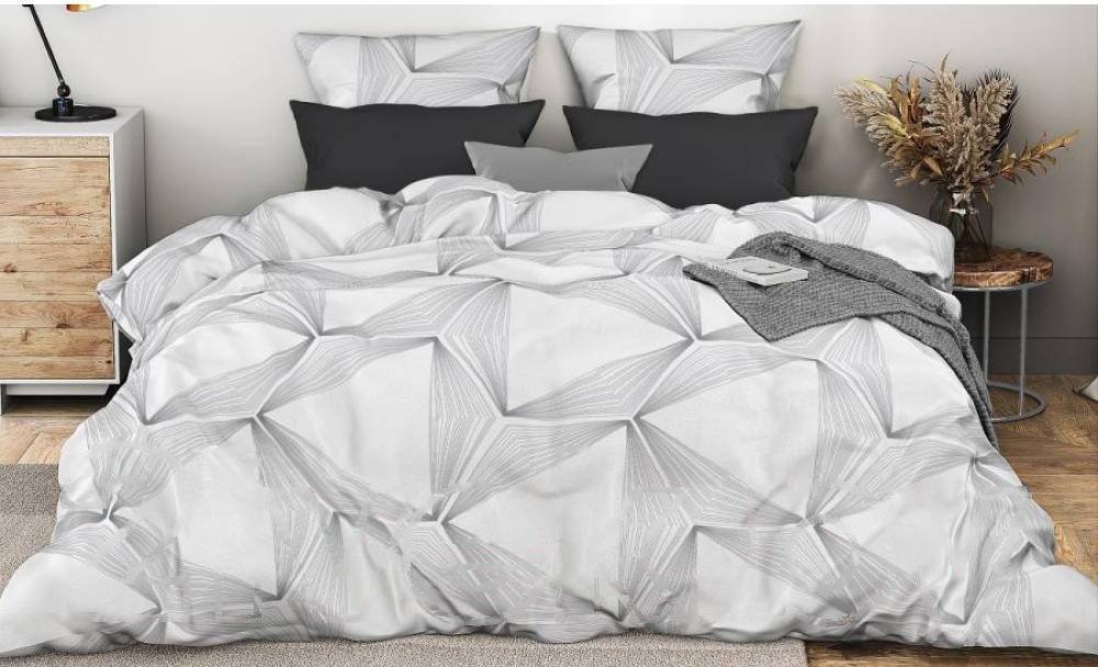 

2-спальный комплект постельного белья Ночь Нежна Параллели Стандарт 70421-1+812 (2-спальный, 70x70)