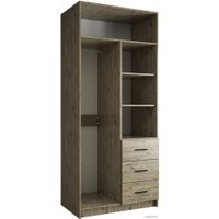 Шкаф распашной Евва УН-02-03/W (дуб веллингтон)