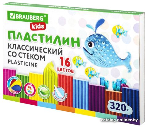 Пластилин BRAUBERG Kids 106508 (16 цветов)