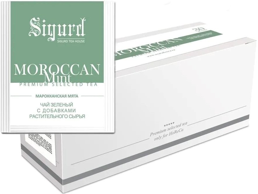 

Зеленый чай Sigurd Moroccan Mint 30 шт