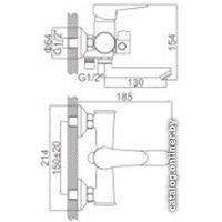 Смеситель Loffrey LF83112C (бронзовый)
