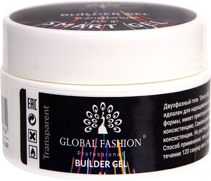 

Гель Global Fashion Smart Gel transparent для моделирования (прозрачный) 15 г