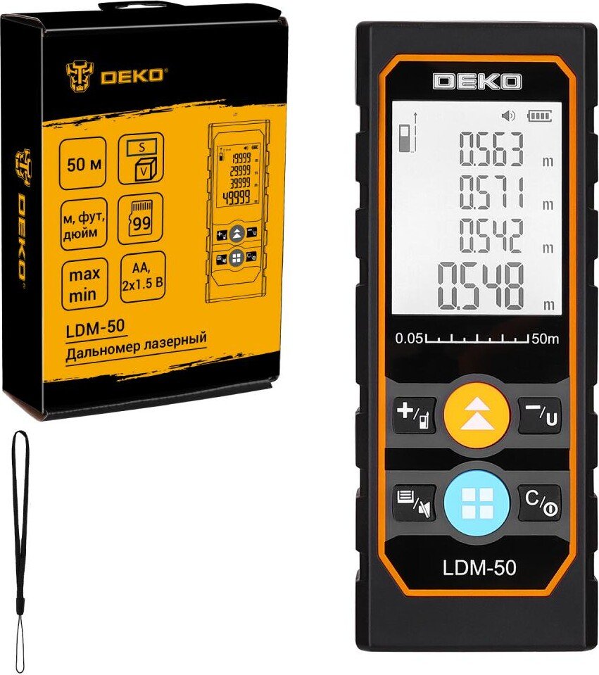 

Лазерный дальномер Deko LDM-50